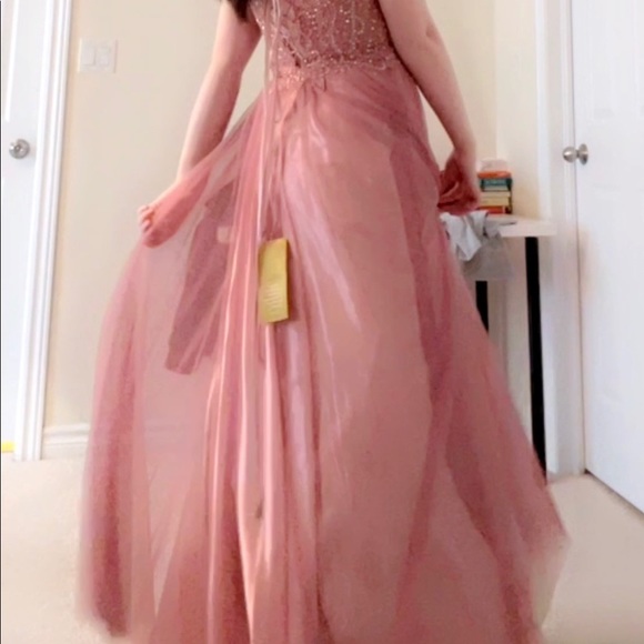Rose Gold Prom Dress - Picture 2 of 5